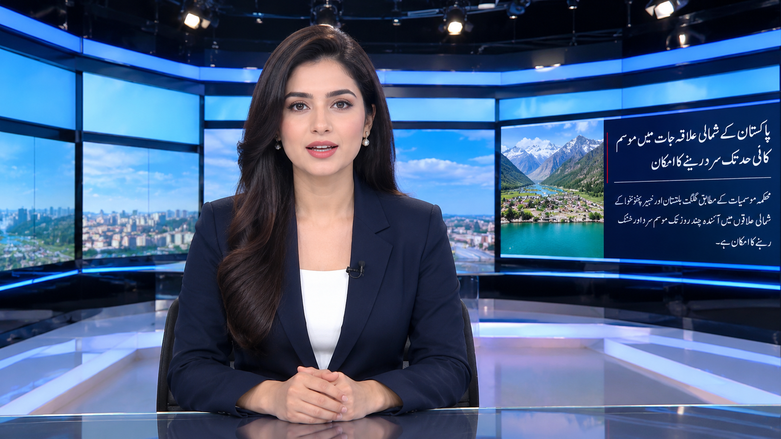AL NEWS24 female news presenter